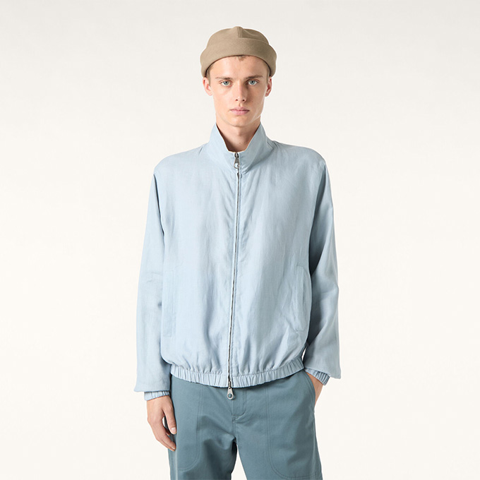 loro piana bomber reversible linen flight jacket
